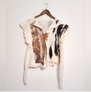 Patricia Briceno Flowy Tie Front Top